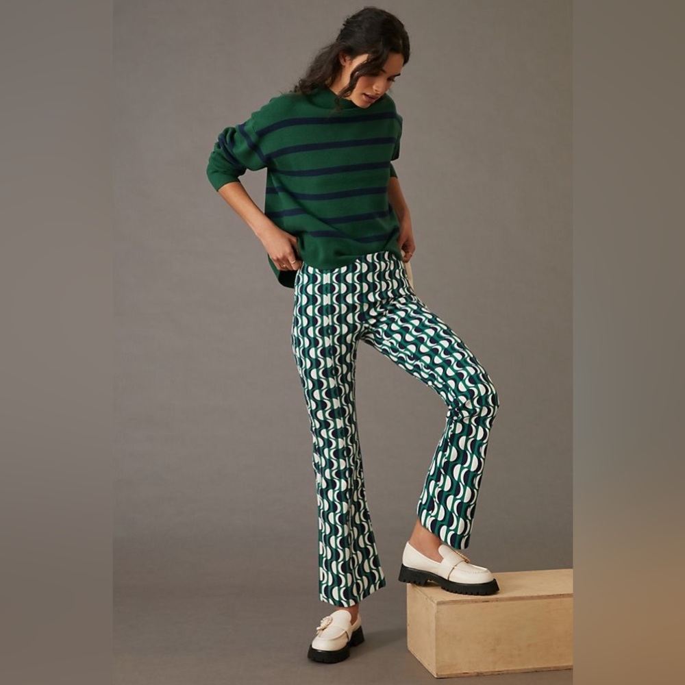 Flare cropped pants. So cute! Barely worn